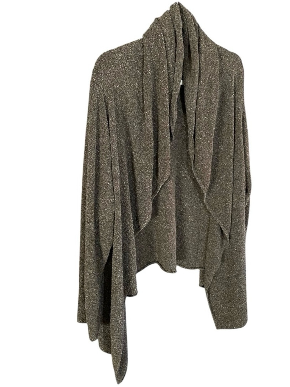 Eileen Fisher Silk Blend Waterfall Cardigan 3X Lagenlook Artsy Quiet Luxury - Picture 3 of 11
